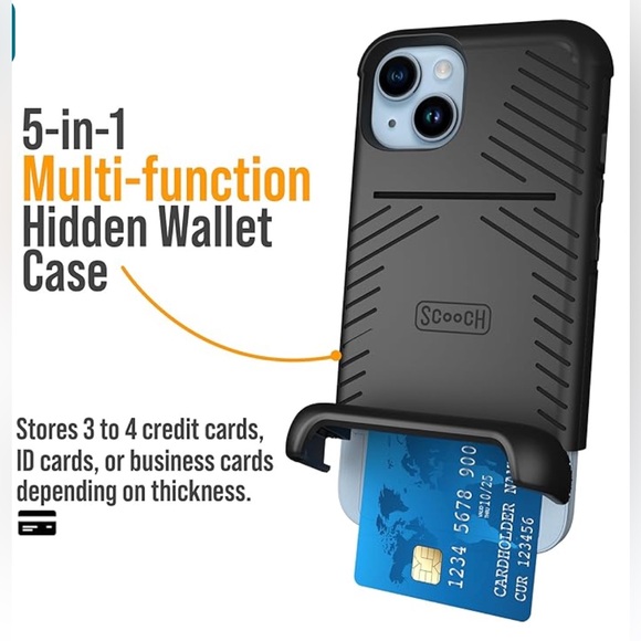 Scooch® for iPhone 14 Case with Card Holder NEW UNUSED - Picture 2 of 8